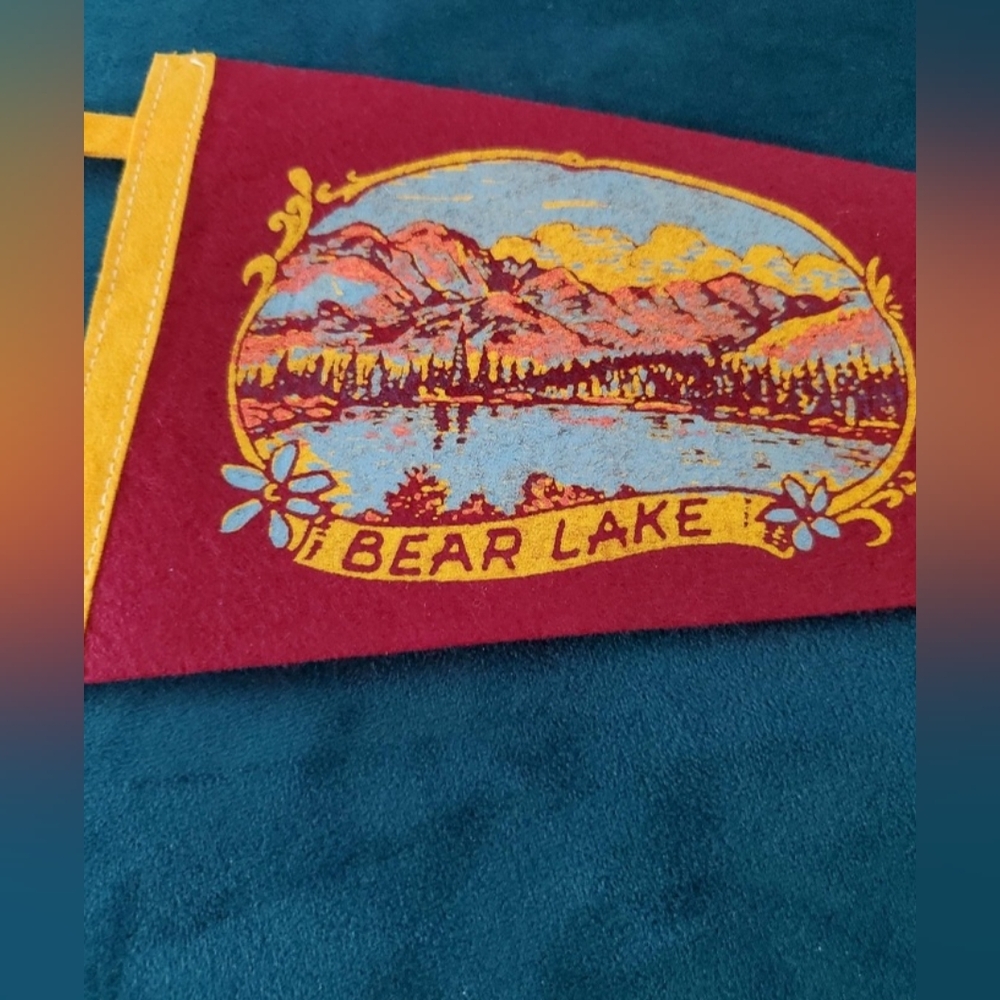 VINTAGE Souvenir/felt wall Pennant/Rocky Mountain National Park/Travel Pennant
